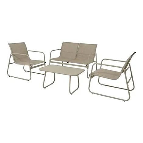 Mueble de jardín edm bogota 4 piezas impermeable fácil mantenimiento