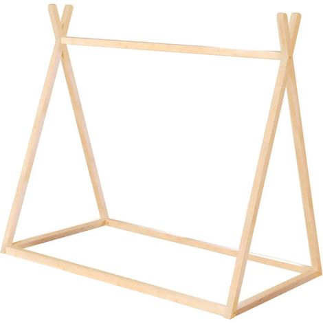 [GEBRAUCHT] B-Ware Roba Tipilounge Kinderbett Zeltbett Montessori Bambusholz 70 X 140 Cm Natur