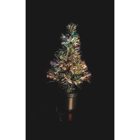 Albero di Natale a Led in Fibra Ottica Multicolor con Effetti