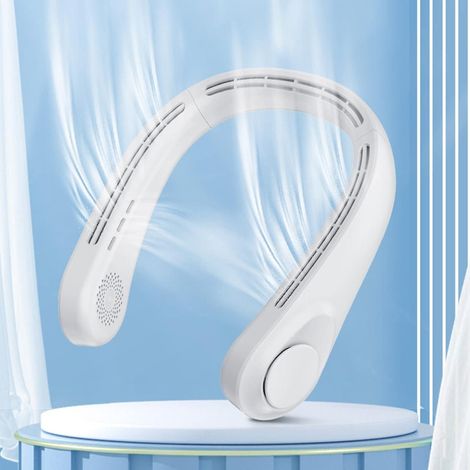 Ventilateur de cou USB sans pales, ventilateur mains libres sans pales, ventilateur personnel portable à batterie rechargeable (1/5)