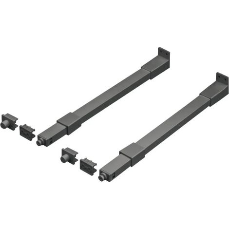 COPPPIA RINGHIERE HAFELE PER CASSETTO ANTRACITE Lunghezza: 500 mm