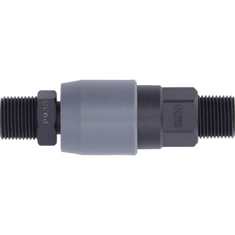 Raccord rapide pneumatique de type C, en plastique et acier, autobloquant, pour tuyau PU (SM30+PM30 3/8 po) (1/5)