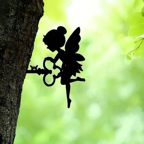 fe Papilloc Ornements De Jardin En Mtal Pour Cltures, Dcorations D'extrieur Et De Maison, Dcoration De Jardin, Sculptures, Silhouettes En Fonte,