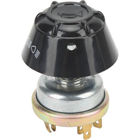 Avertisseur sonore et interrupteur de phare tracteur 1668816M1, compatible Massey Ferguson 231 240 261 282, pièce de rechange klaxon et commodo, kit 2-en-1 robuste (1/5)