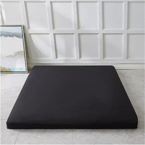 Housse moderne pour futon sol japonais 90x190 cm, coton lavable, protection tatami (B) (1/5)
