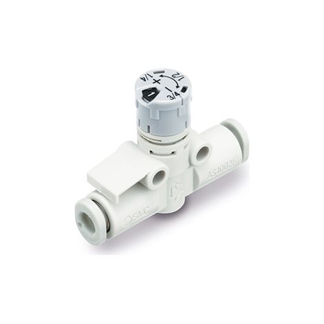 Commande de vitesse SMC AS-FSA, 4mm ( Prix pour 1 )