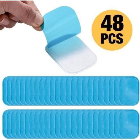 WT14693-EMS Gel Pad - 48 Pcs Electrostimulation Patch Abs Electrodes Replacement Gel Sheet (1/4)