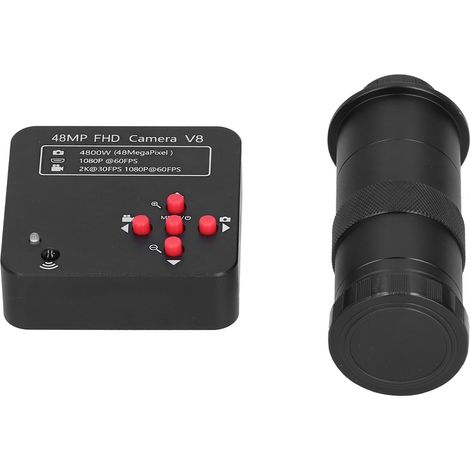 48-MP-Mikroskopkamera (1080p) + 130-facher Zoom, C-Mount-Objektiv für Leiterplattenreparatur und -schweißen, AC 110–240 V (1/5)