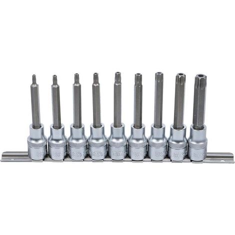 Jeu de Douilles 12,5 mm (1/2) Profil T Torx - 9 pcs - Acier Résistant et Précis - D-Work (1/5)