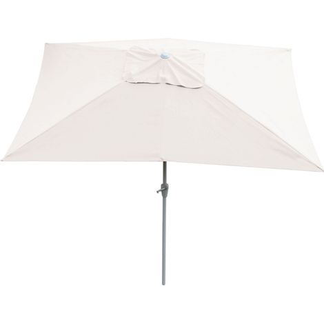 [NEUWERTIG] Sonnenschirm Castellammare, Gartenschirm, 2x3m rechteckig neigbar, Polyester/Alu 4,5kg UV-Schutz 50+ creme