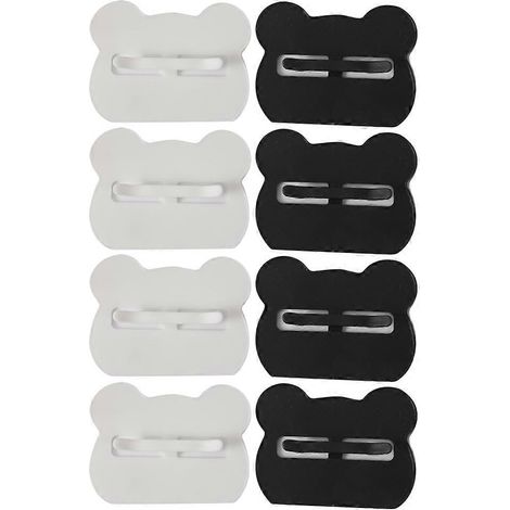 Clips pour sacs poubelle, compatibles avec les sacs de poubelle, lot de 8 clips en plastique (1/5)