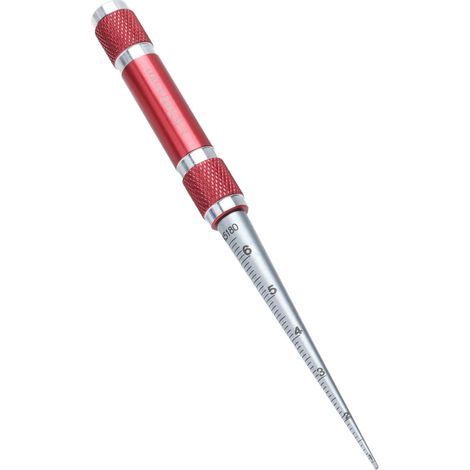 Konische Öffnungslehre, Edelstahllineal, Messwerkzeug für Innendurchmesser von 1-6,5 mm (1/5)