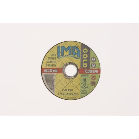 Mini disque Ima pour cA ramique en pierre de marbre Meule abrasive flexible 115x1,6x22 mm