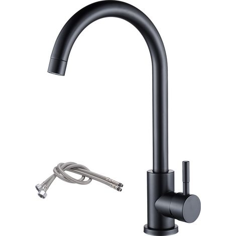 LAN et de Cuisine Avec 2 Jets Mitigeur Monocommande Mitigeur etterie Pulvérisateur Double Fonction Pivotant à 360°etterie à Froid & Chaud Disponible,Laiton Chromé (1/5)