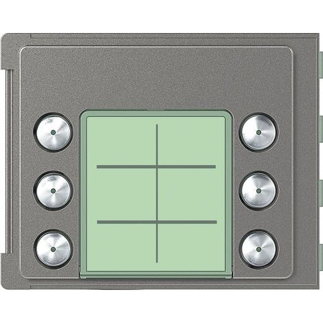 Façade Sfera Robur pour module électronique audio 6 appels sur 2 rangées (352165)