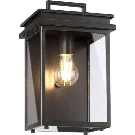 Elstead Glenview Outdoor 1 Lichtwandlaterne, Antikbronze, IP44, E27 (1/5)