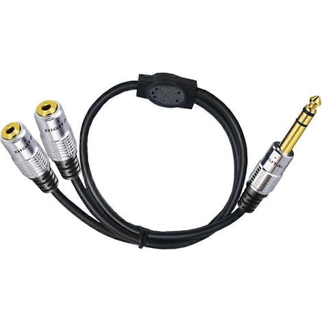 Dual-3,5-mm-Klinkenstecker (1/8"), Stereo-Buchse auf 6,35-mm-Klinkenstecker (1/4"), Mono-Stecker, Y-Splitter (1/5)