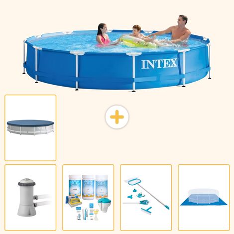Intex Piscine Tubulaire Ronde - 366x76 cm - 6-pièces  S20472 (1/4)