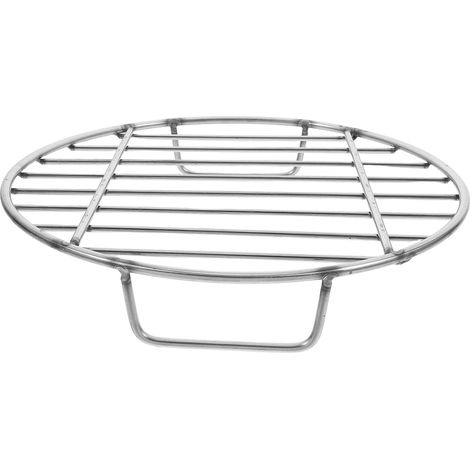 Grille de cuisson ronde de rechange pour churrasco avec poignée extérieure pour poulet et poisson
