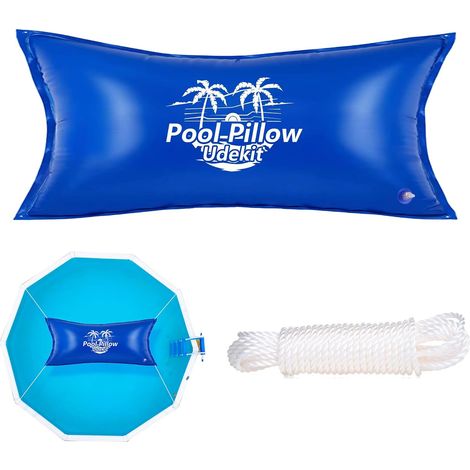 Piscine Air Oreiller Gonflable Flottant Antigel Piscine Couverture Air Oreiller Coussin 120 x 240 cm (1/5)