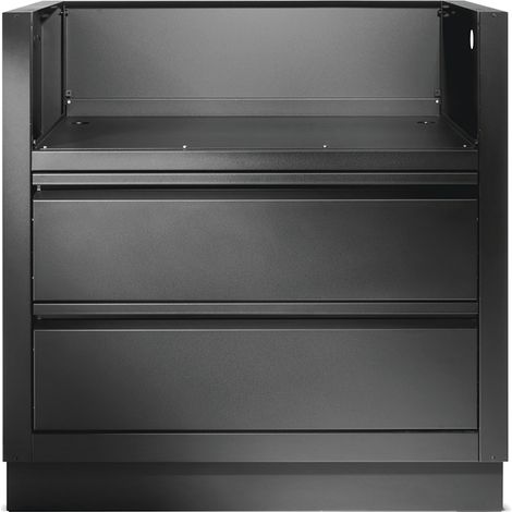 Meuble Oasis pour barbecue encastrable BI32 ou BIG32 - Noir mat