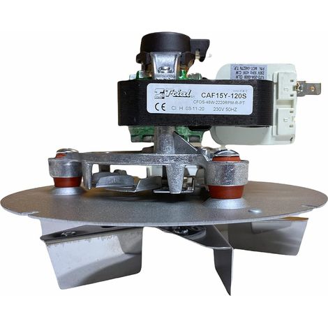 1 Extracteur De Fumée, Moteur 48 W, 2200 Tr/min, Acier AISI 430, Pour Poêle À Granulés (1/5)