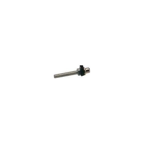 PORTE CHAINETTE LAITON CHROME AVEC ECROU (1/2)