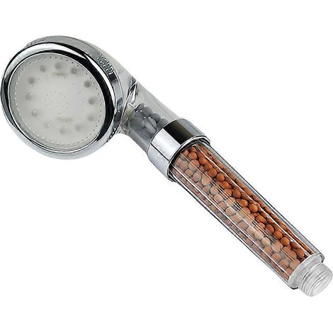 Douche de photothérapie LED à ions négatifs, booster de douche spa, économie d'eau, contrôle de la température, buse à main colorée (1/5)