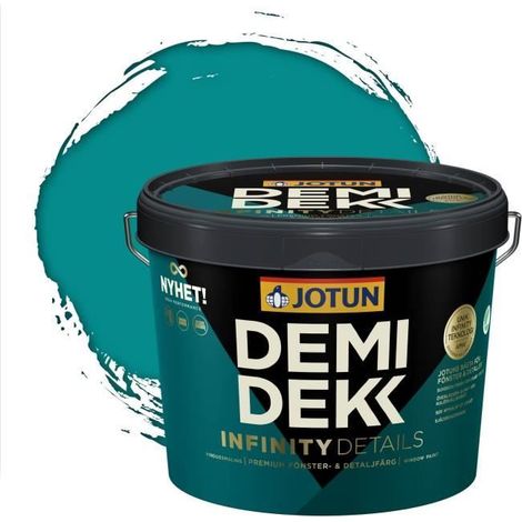 JOTUN - Peinture Bois, Lasure Opaque Satinée - RAL 5018 - Bleu Turquoise - 3L (1/2)