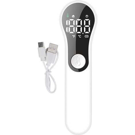 Thermomètre frontal- Mesure numérique précise sans contact avec mode 2 en 1 pour le front et les objets du quotidien pour adultes (1/4)