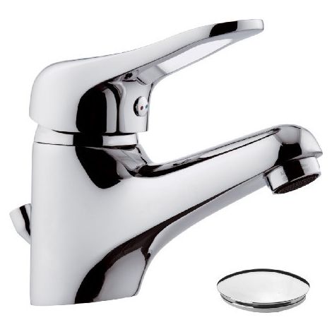 Rubinetto lavabo remer con piletta in plastica - serie kiss (1/3)