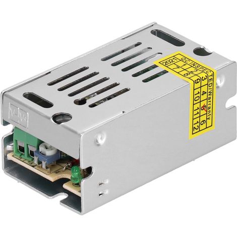 Alimentation à découpage YY-15-12 avec transformateur régulé pour ruban LED 15 W 12 V 1,25 A (1/5)