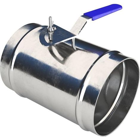 Vanne d'air Manuelle Galvanisée, Vanne De Régulation Circulaire Manuelle 80 Mm -200 Mm, Vanne De Régulation du Volume d'air du Conduit d'air À Interrupteur Galvanisé, 1 Pièce(80mm) (1/5)