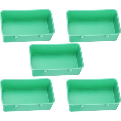 Lot de 10 mangeoires et abreuvoirs en plastique pour oiseaux, comprenant un bol et une baignoire. Accessoires inclus. (1/5)