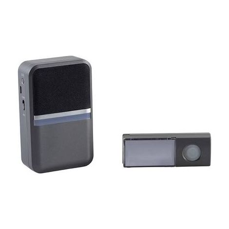 Heidemann 70847 Suoneria senza fili Kit completo con connessione USB, suoneria personalizzabile
