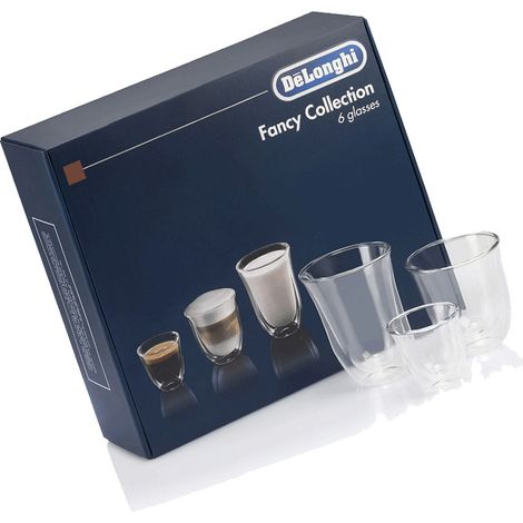 Ersatzteil - 6 Transparente Thermogläser -  - DELONGHI, KENWOOD, BRAUN, ARIETE, ROWENTA, SIMAC, SUPERCALOR, BIFINETT, ENKHO, SILVERCREST
