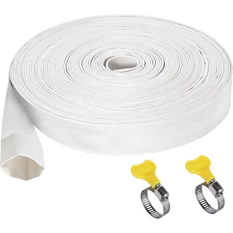 Industrial Hose 25 mm 1 Inch Water Hose Backflow Irrigation Fire Hose Length 10 m Fire Hose for Submersible Pumps or Dirty Water Pumps (1/5)