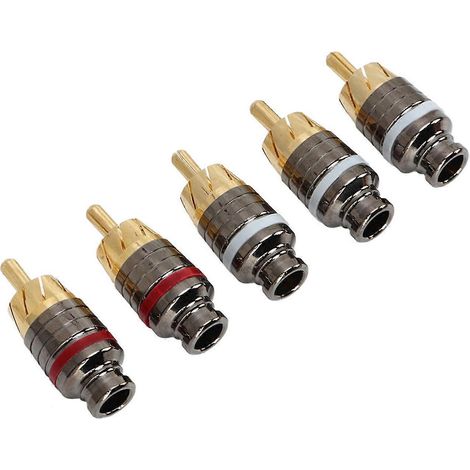 Stück tragbare kleine hochfeste Metall-RCA-Anschlussstecker-Adapter für schnelle Übertragung