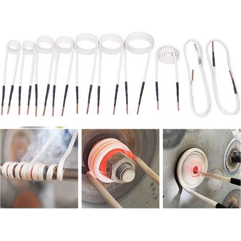 Ensemble de 10 résistances chauffantes électriques à noyau en laiton de 2,5 mm. Résistances haute fréquence flexibles et durables, idéales pour le desserrage des boulons et écrous rouillés. (1/5)