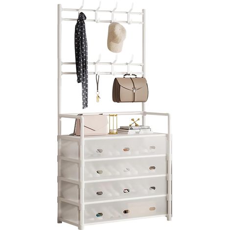 Le Porte-manteau Convient Au Rangement De Chaussures, Vêtements, Chapeaux, Sacs, Foulards Et Parapluies, Adapté Aux bureaux, maisons et magasins. (1/5)