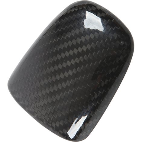 Garniture de pommeau de levier de vitesse pour les modèles Dodge Challenger 2015-2021, en fibre de carbone sèche avec une finition brillante. (1/5)