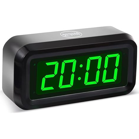 Kleiner Wecker, digitaler Tischwecker, 1,2"-LED-Display mit Schlummerfunktion, einstellbarer Helligkeit, 12/24-Stunden-Format, geeignet für Schlafzimmer, Reisen und Wohnzimmer. (1/5)
