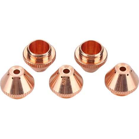 Lot de 5 capuchons de protection plasma 120 A pour torche de découpe Thermal Dynamics SL60-SL100 9-8256 (1/5)