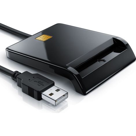 CSL HBCI-Chipkartenleser, USB Karten Leser HBCI fähig für eine schnelle Online-Identifizierung (1/5)