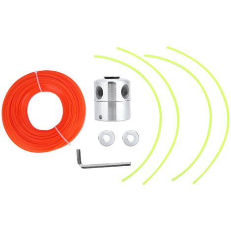 Lawn mower accessories: Nylon cutting line, aluminum cutting head for brush cutters