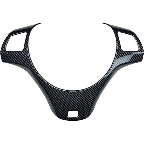 Garniture de volant en fibre de carbone pour BMW Série 3 E90, E92, E93 (2005-2012) modèles à conduite à gauche. (1/5)