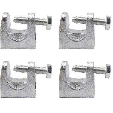 4 Pièces Pince Poutre, Pinces Support Acier Galvanisé, Pince Poutr, Pince Pour Profilé KCK, Ouverture 25mm, Utilisé Dans l'électricité, le Pétrole, la Construction, l'acier et d'autres Industries (1/5)