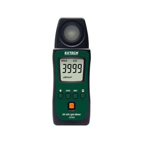 Extech UV505 medidor UV pantalla LCD retroiluminada negra