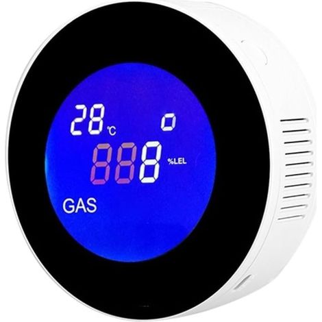 Détecteur de gaz Multi-gaz Détecteur de gaz Naturel WiFi avec électrovanne électrique, contrôle Intelligent Automatique, arrêt du méthane, capteur d'alarme de Fuite CH4(Gas Detector) (1/5)
