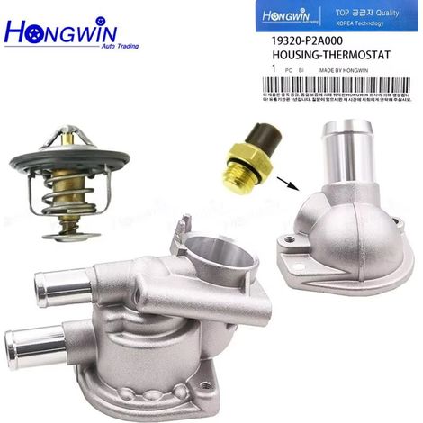 Convient pour le nouveau boîtier de thermostat Honda recouvrant la sortie d'eau 9320-P2A-000 19311-P2A-000 (1/5)